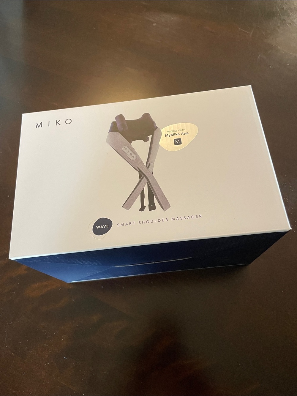 NIB Miko Shiatsu Neck and Back Massager Hands Free with Soothing Heat
